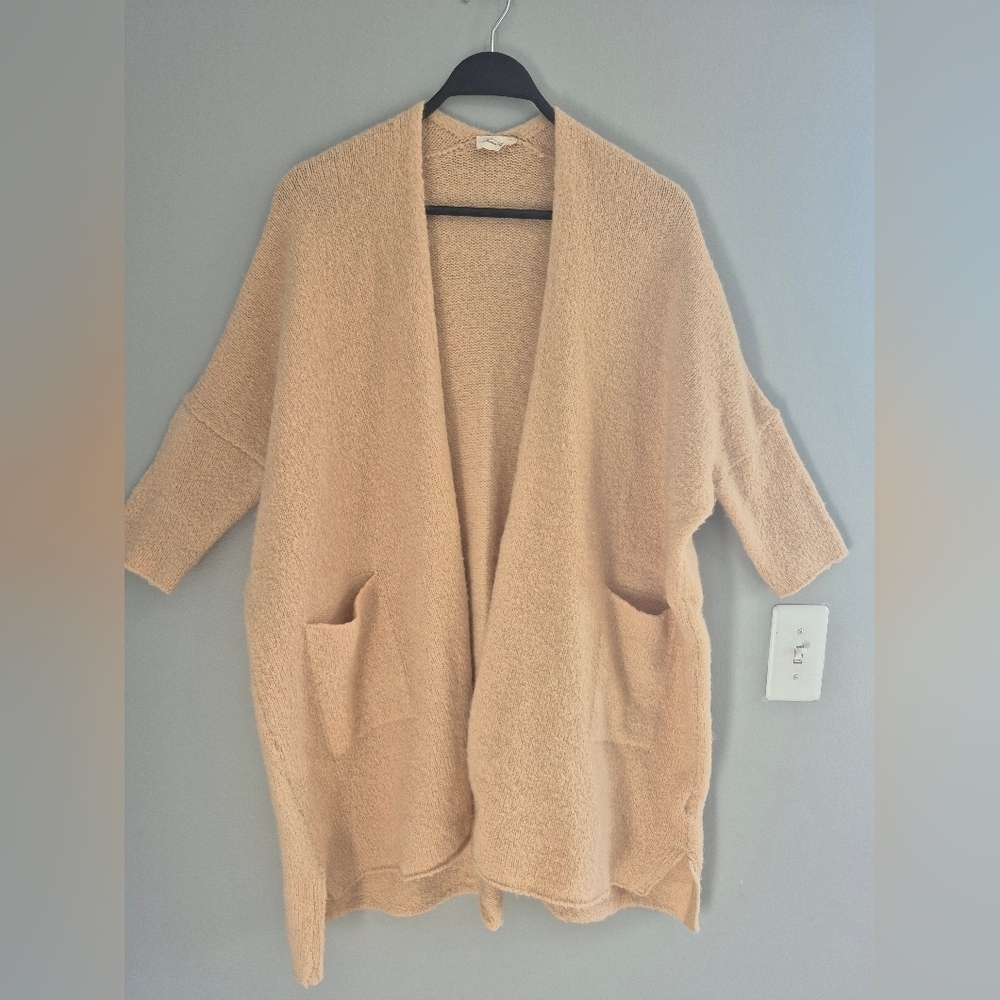 American Vintage Beige wool blend Cardigan XL